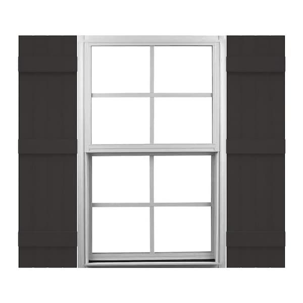 Ekena Millwork Mid-America Vinyl, Standard Size Four Board Joined Shutters, 31455010, PR 00031455010 - main